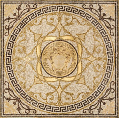 piastrelle mosaici versace|versace wall tiles.